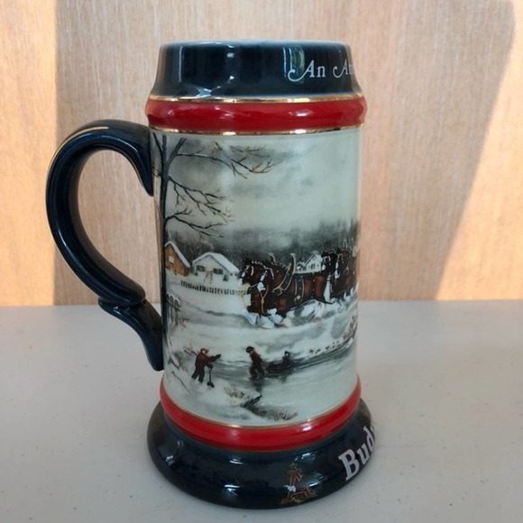 BUDWEISER 1990 Clydesdale Beer Stein - Picture 3 of 4
